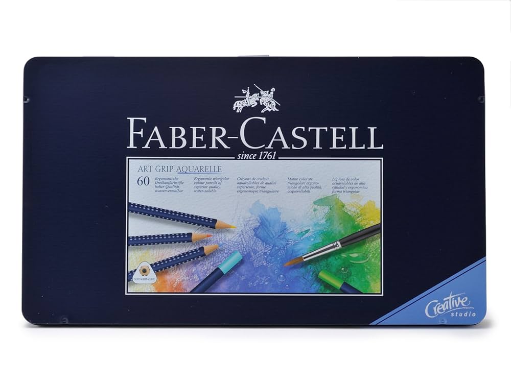 ファーバーカステル　アートグリップ　水彩色鉛筆　60色 Amazon | ファーバーカステル アートグリップ水彩色鉛筆 60色